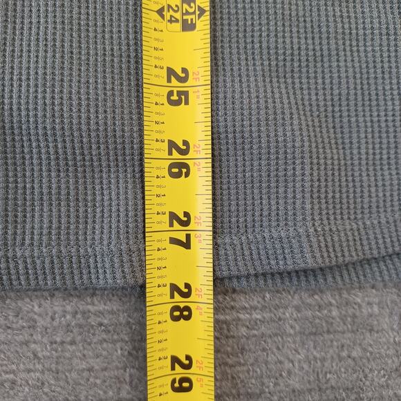 J Jill Top Women L Green Thermal Waffle Embroidery Minimal‎ V Neck Casual - Picture 7 of 9